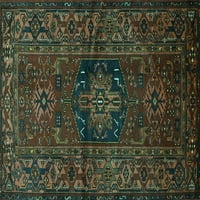 Ahgly Company Unutarnji trg Perzijski tirkizno plava prostirka tradicionalnih prostirki, 8 'Trg