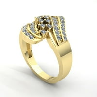 0,75 karatni okrugli dijamant ženski vjenčani nakit vjenčani prsten za godišnjicu od 14 karatnog ružičastog, bijelog