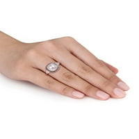 Donje prsten Miabella s 2-karatnim dijamantom T. W. Black & White Fancy i dragulj okrugli rez Salt & Pepper s