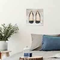 Wynwood Studio platnene potpetice kako bi impresionirali modne i glamurove cipele zidne umjetničke platnene crno