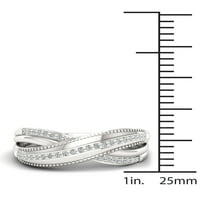 Imperial 1 10ct TDW Diamond S sterling srebrni modni prsten
