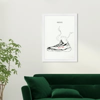 Wynwood Studio ispisuje Yeezys crtanje III modne i glamurove cipele zidne umjetničke platnene platneno platno