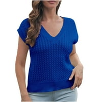 Homadles ženski džemper dugih rukava- potplata boja spaja plava veličina l