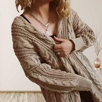 Dezsed Fashion Women Casual s V-izrezom dugih rukava za jeseni džemper kardigan bluza
